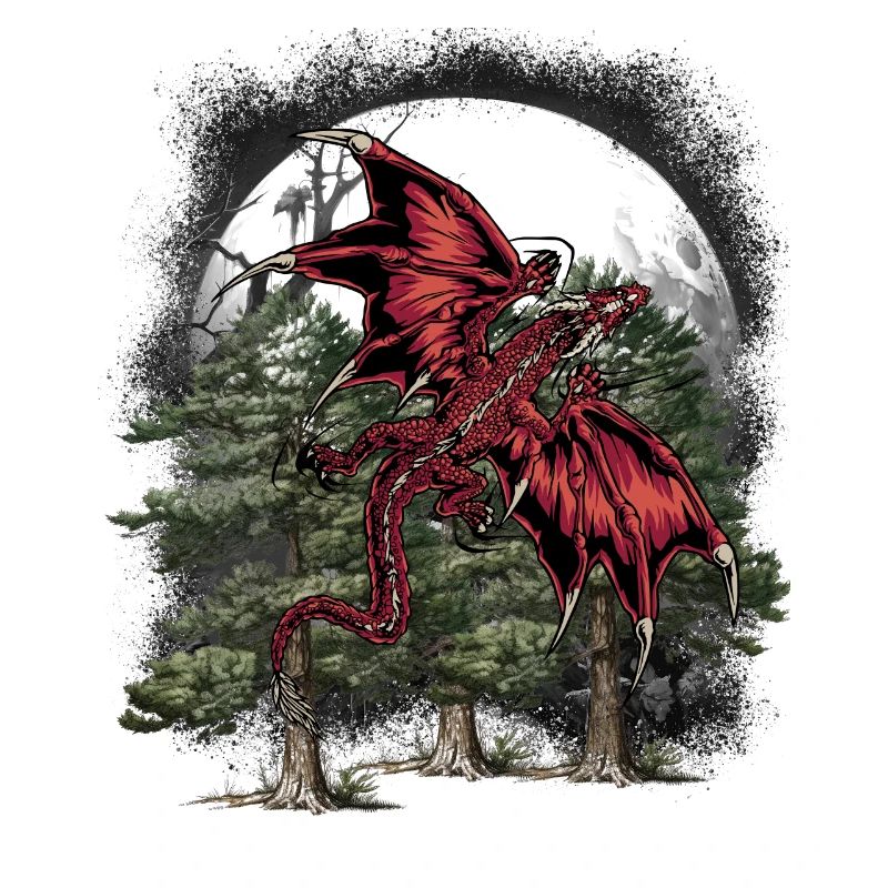 Mythical Creatures, Dragon, Forest, Wilderness, Wild Fantasy