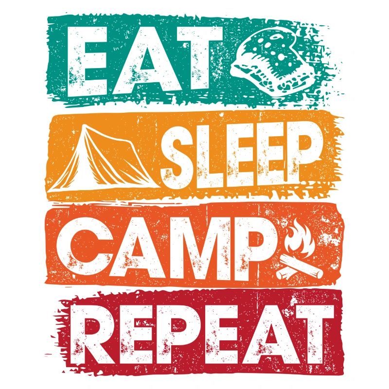 Manger Dormir Camp Répéter à l’extérieur