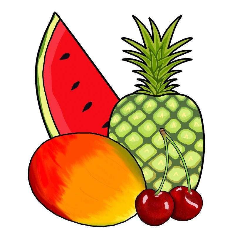 Mango Obs Fruits Pineapple Vitamins Fruit Summer