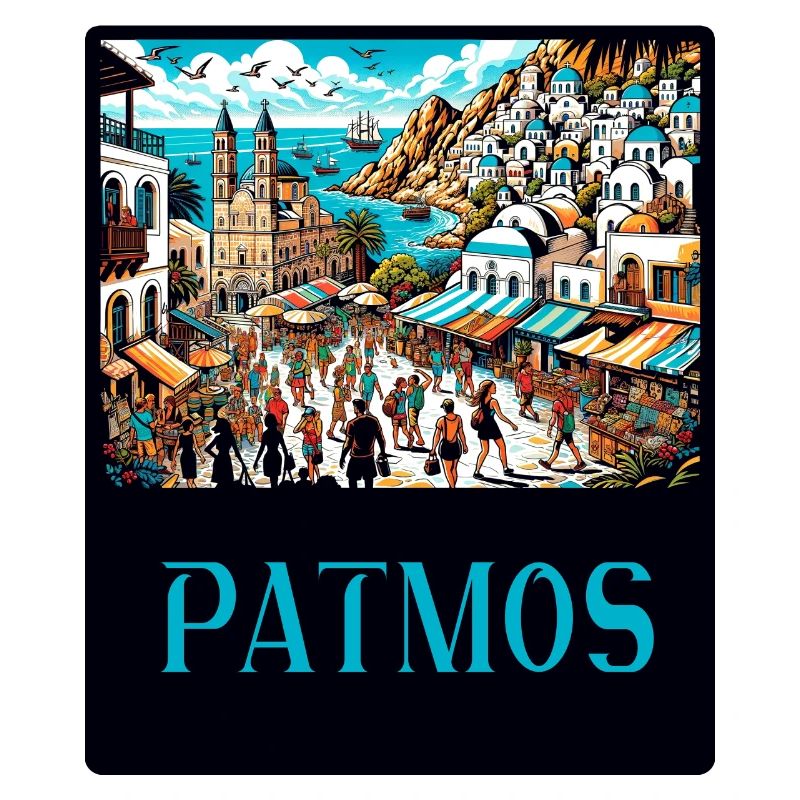 Design paradisiaque de Patmos en Grèce