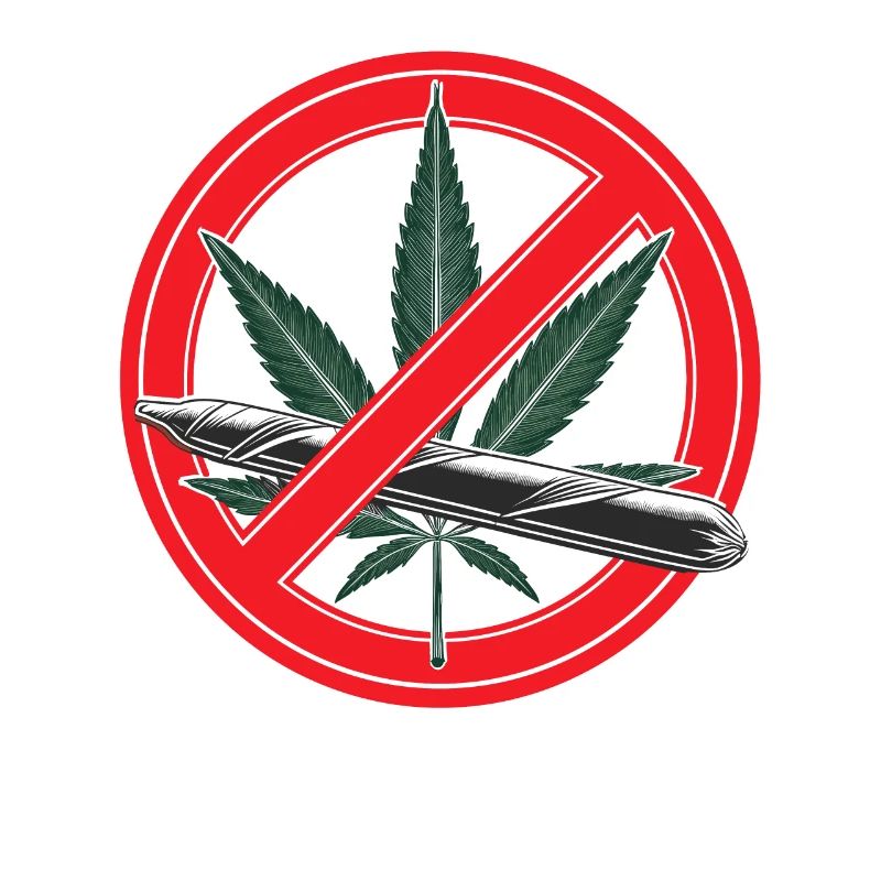Panneau d’interdiction de la marijuana au cannabis