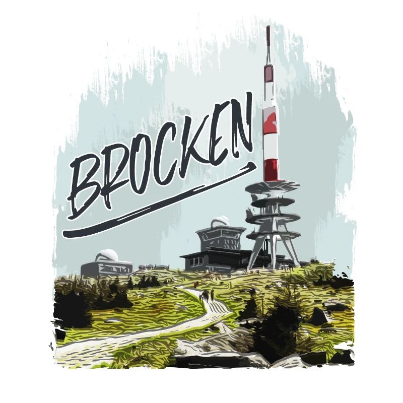 Brocken transmitter and second-hand shop