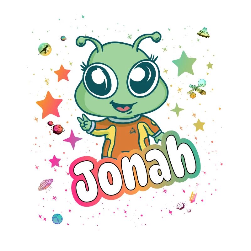 JONAH - Schöner Junge Name mit süßem Alien