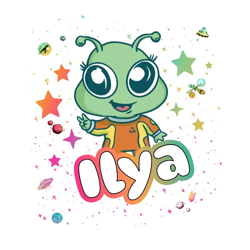 ILYA - Beau nom de garçon avec un extraterrestre mignon