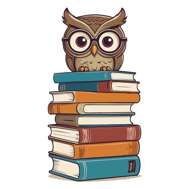 Bücher Eule Eulen Liebhaber Süße Buch Illustration