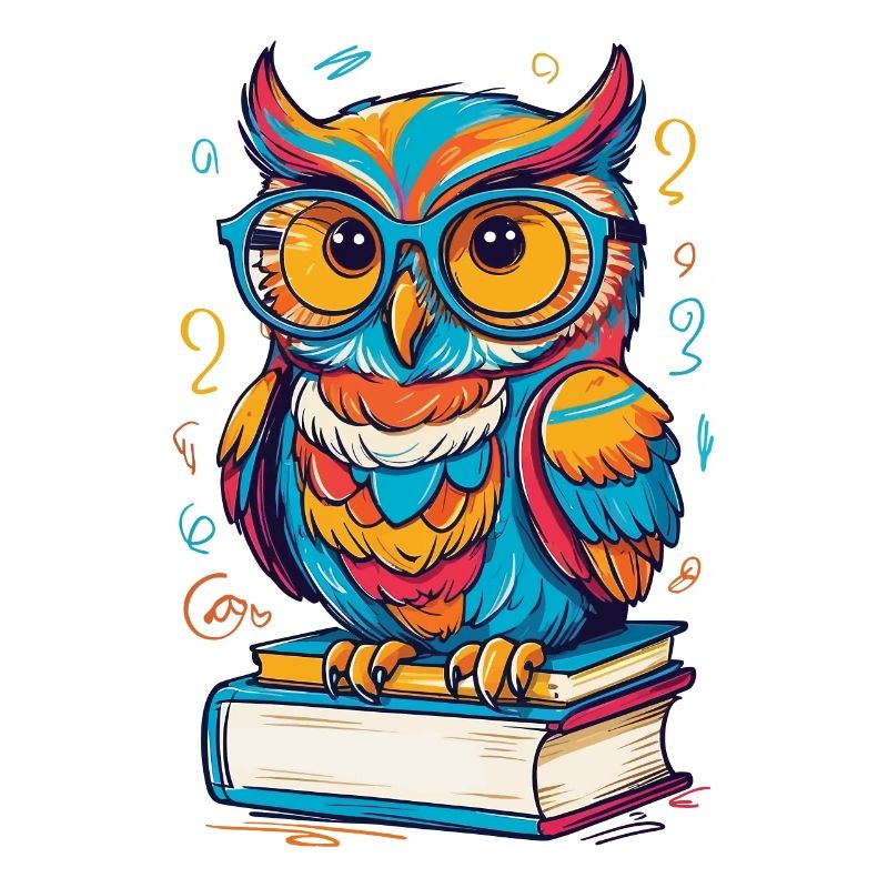 Bücher Eule Eulen Liebhaber Süße Buch Illustration