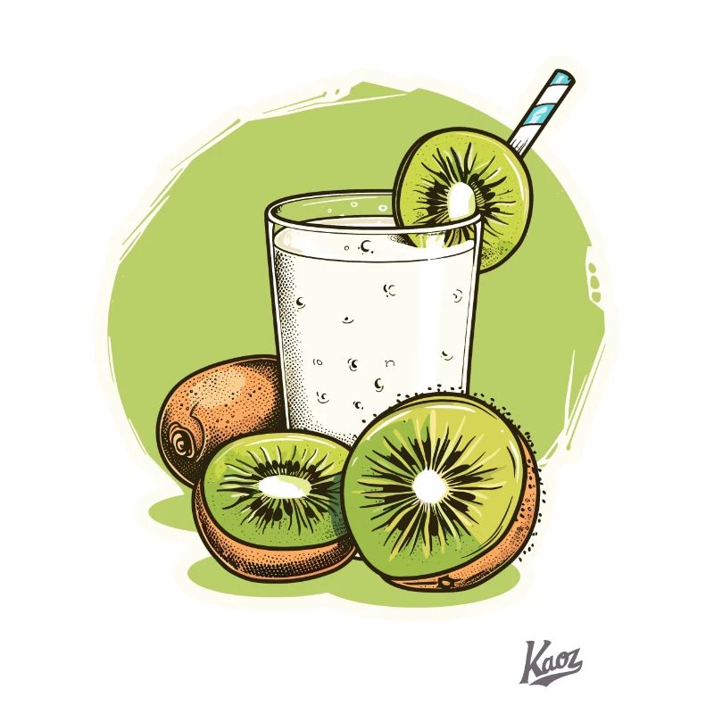 Kiwi milkshake: Drink fruit, be wild!