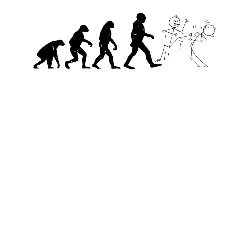 Figurine de Karaté Drôle Évolution De Karaté Drôle