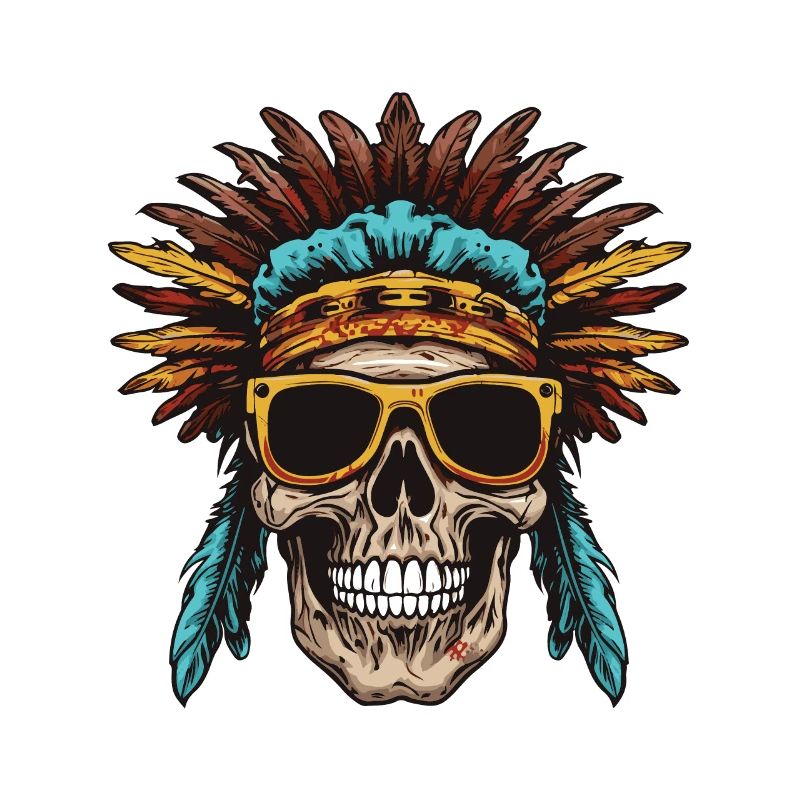 Crâne Apache Indien