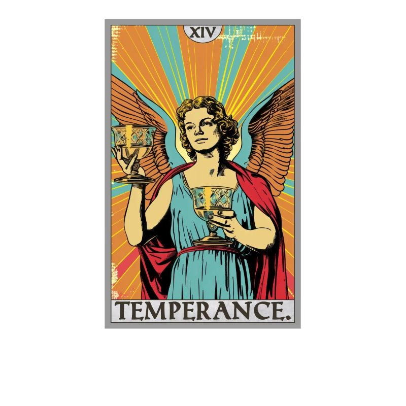 Tarot Card Tarot Card Temperance Temperance