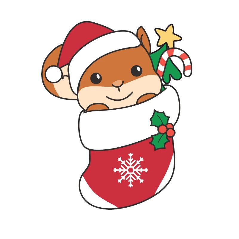 Squirrel Christmas Snow Winter Animals