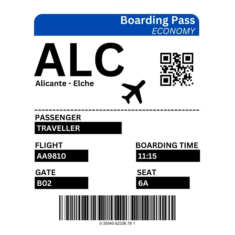 Alicante Flugticket Spanien Urlaub Idee