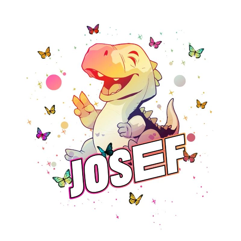 JOSEF - Beautiful BOY name with cute DINO
