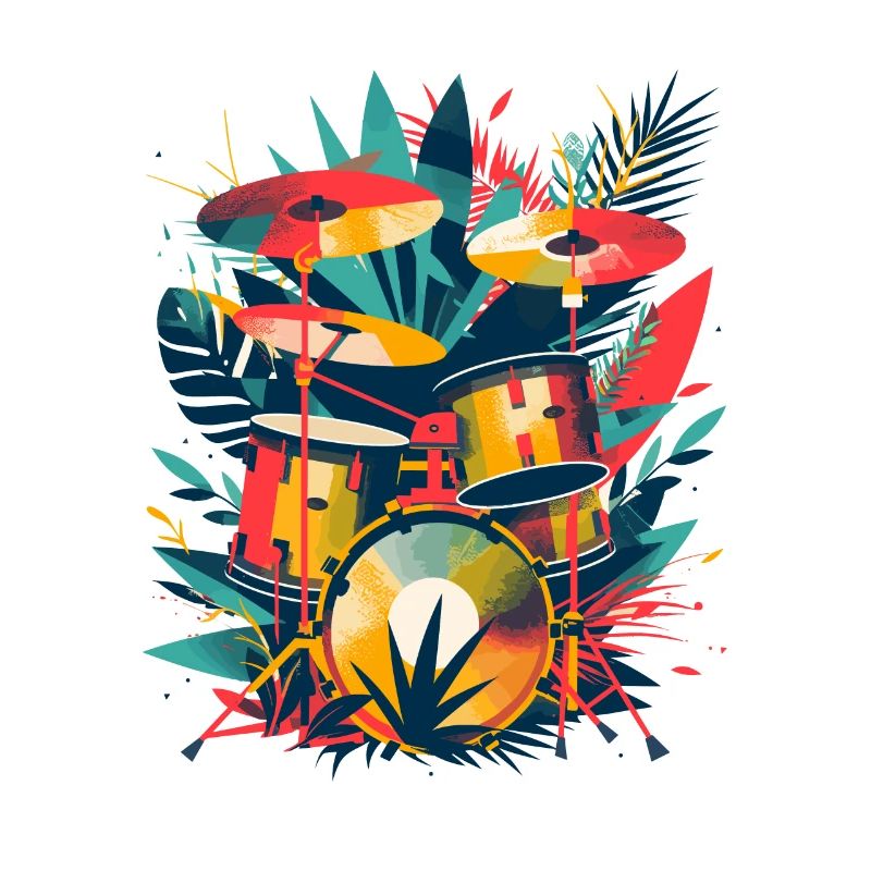 Drum Set Illustration