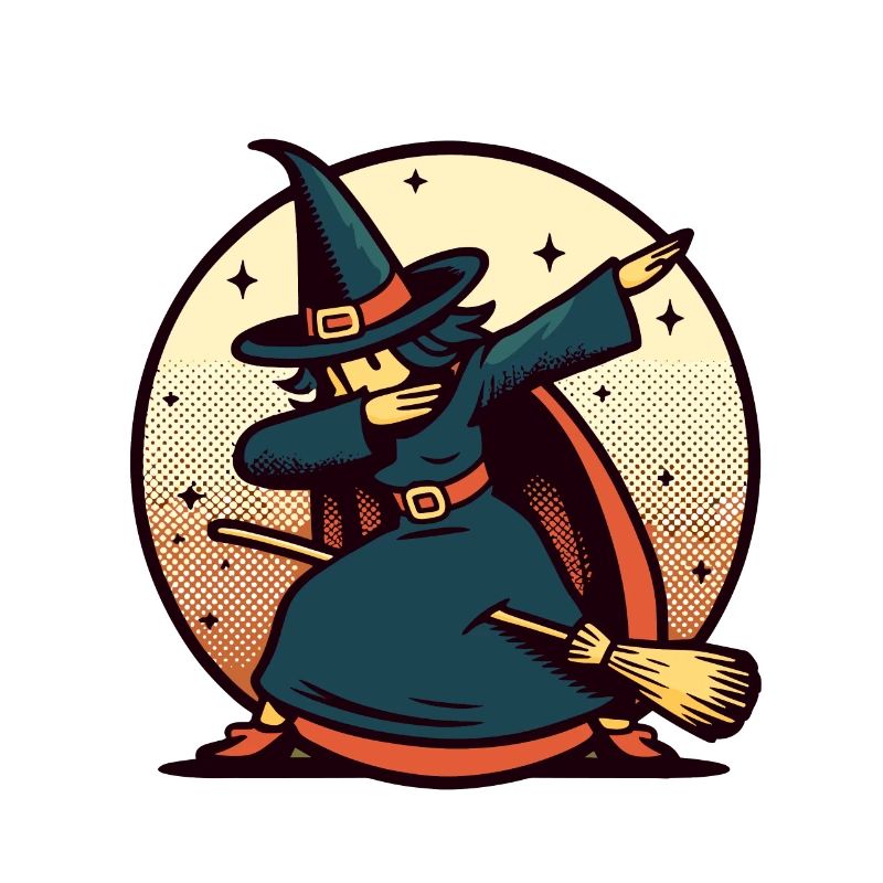 Dabbing Witch Dabbing Witches Design Halloween