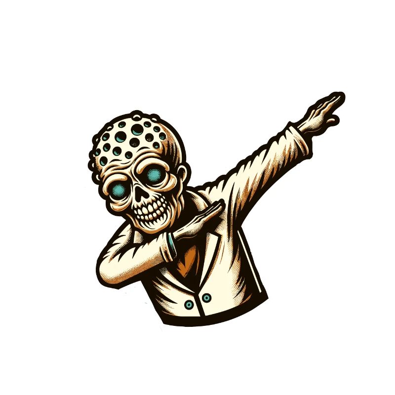 Dabbing Zombie Drôle Dabbing Design