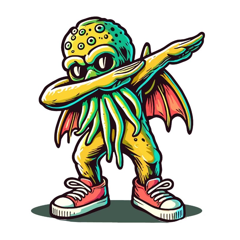 Dabbing drôle Cthulhu Dabbing Design