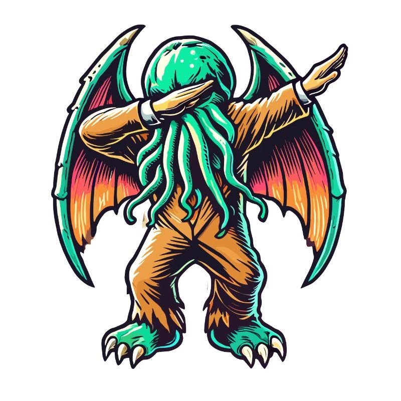 Lustiger Dabbender Cthulhu Dabbing Design