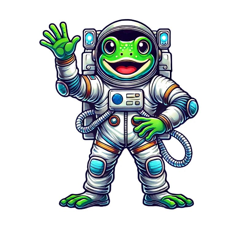 Astronaute Grenouille Cosmonaute de l’univers de l’espace