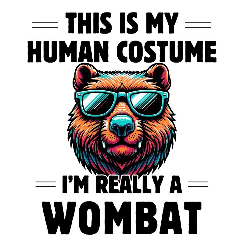 This Is My Human Costume I'm Really A Wombat