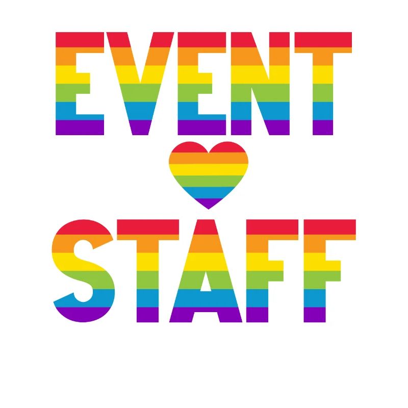 Event Staff Front Design Party Crew Pride LGBT