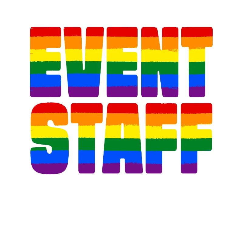 Event Staff Front Design Party Crew Pride LGBT