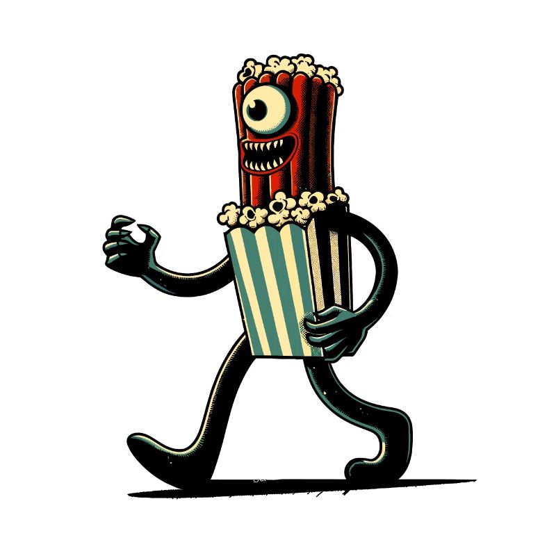 Pop-corn effrayant pour les films d’horreur Halloween