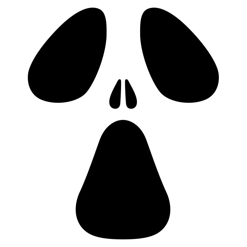 AC Designs Halloween Ghost Face