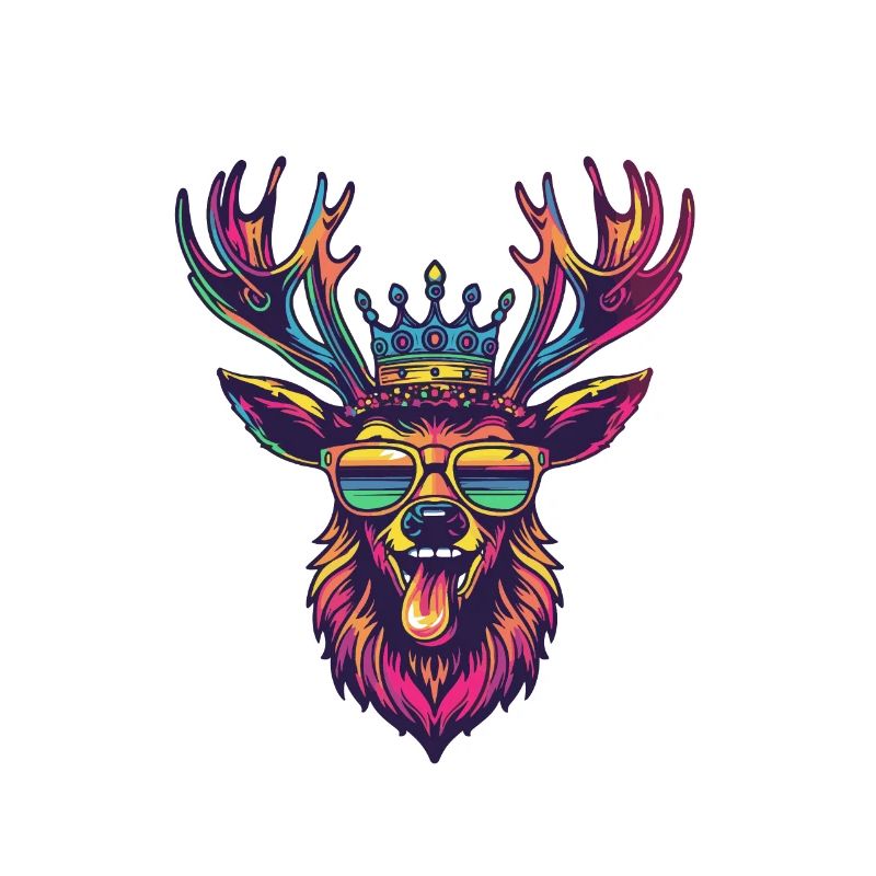 Deer Comic Funny Party