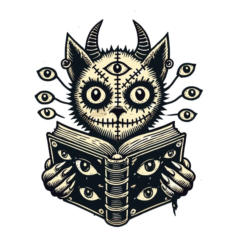 Devilish Demons Cat Horror Cat Design