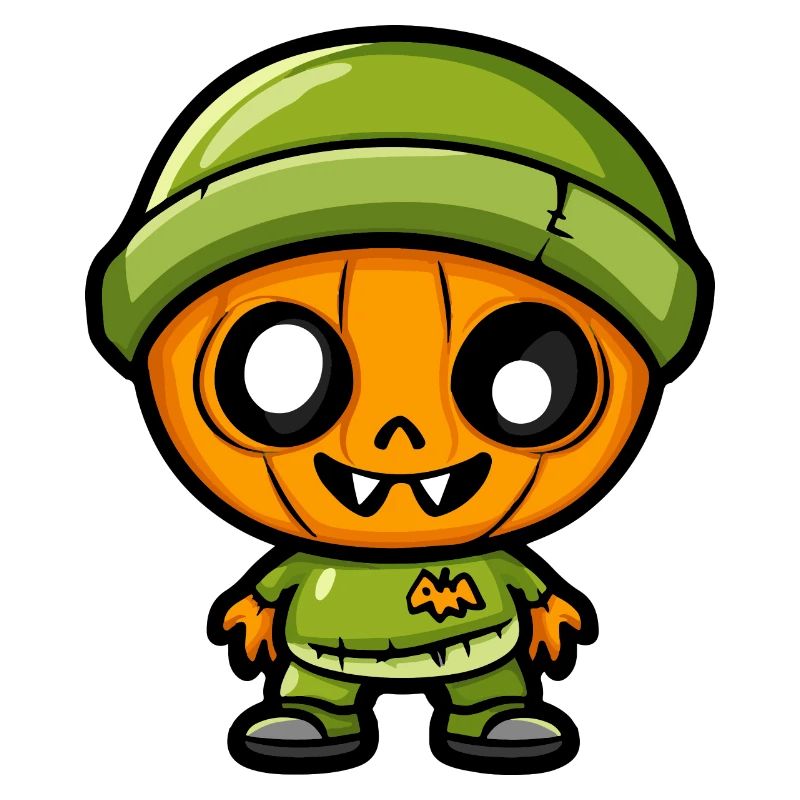 Zombie Halloween Niedlich Comic
