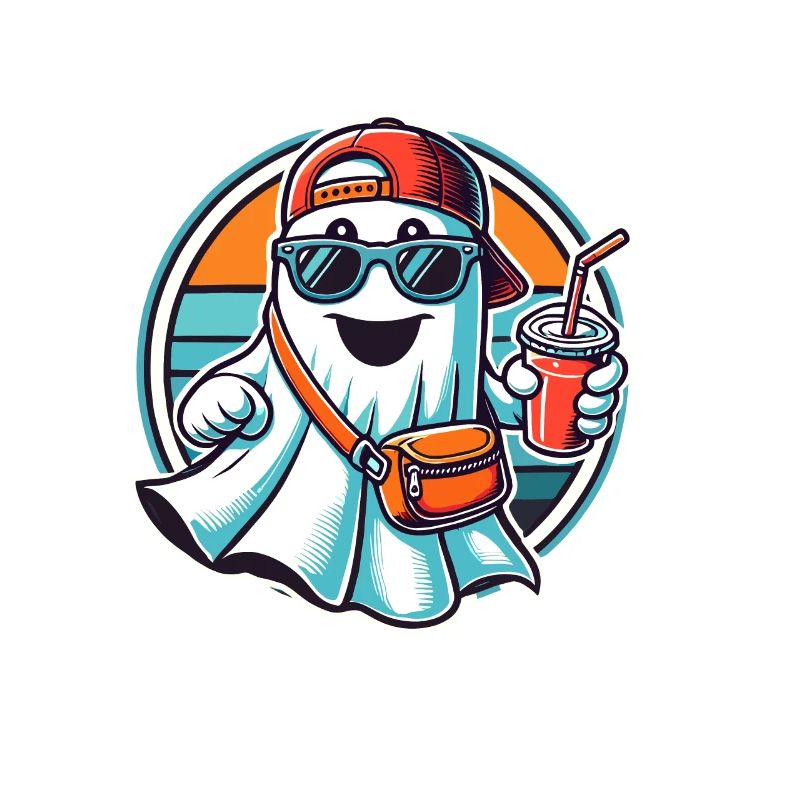 Boo-Jee Ghost Funny Fashionable Ghost