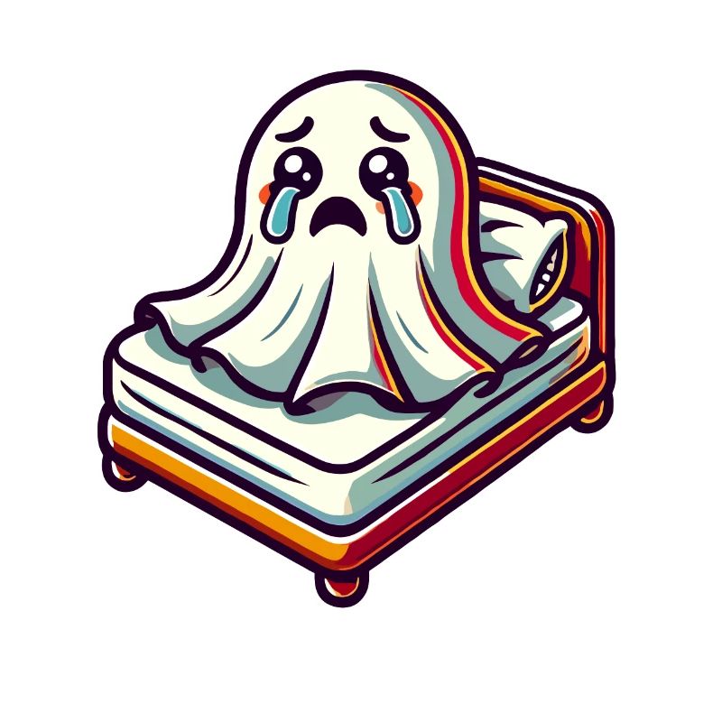 Sad Ghost Funny Ghost Design