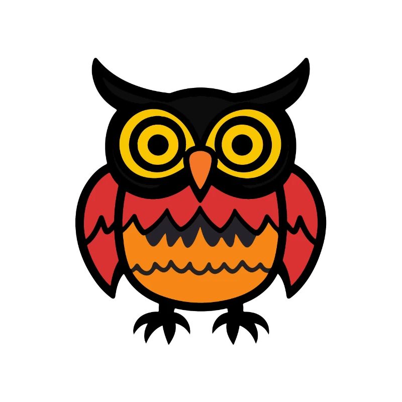 Eule Halloween Comic Lustig