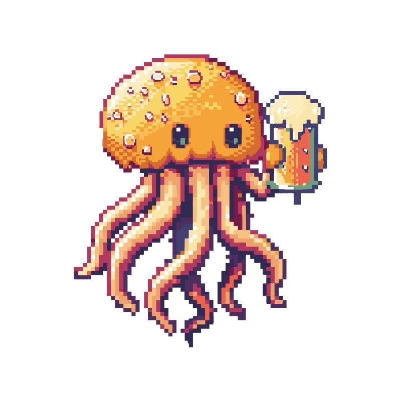 Qualle Bier Pixel
