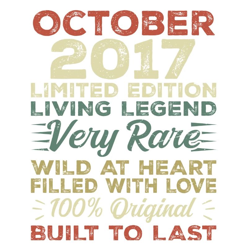 2017 Octobre 2017 anniversaire Octobre 2017 Original