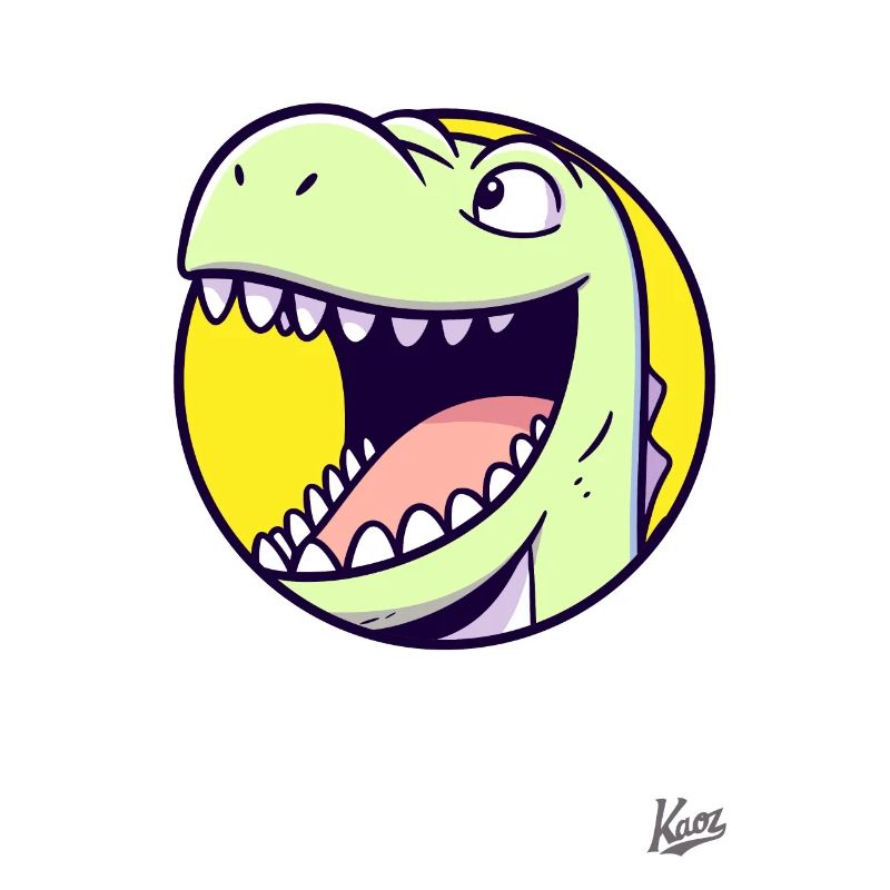Dino amical et heureux