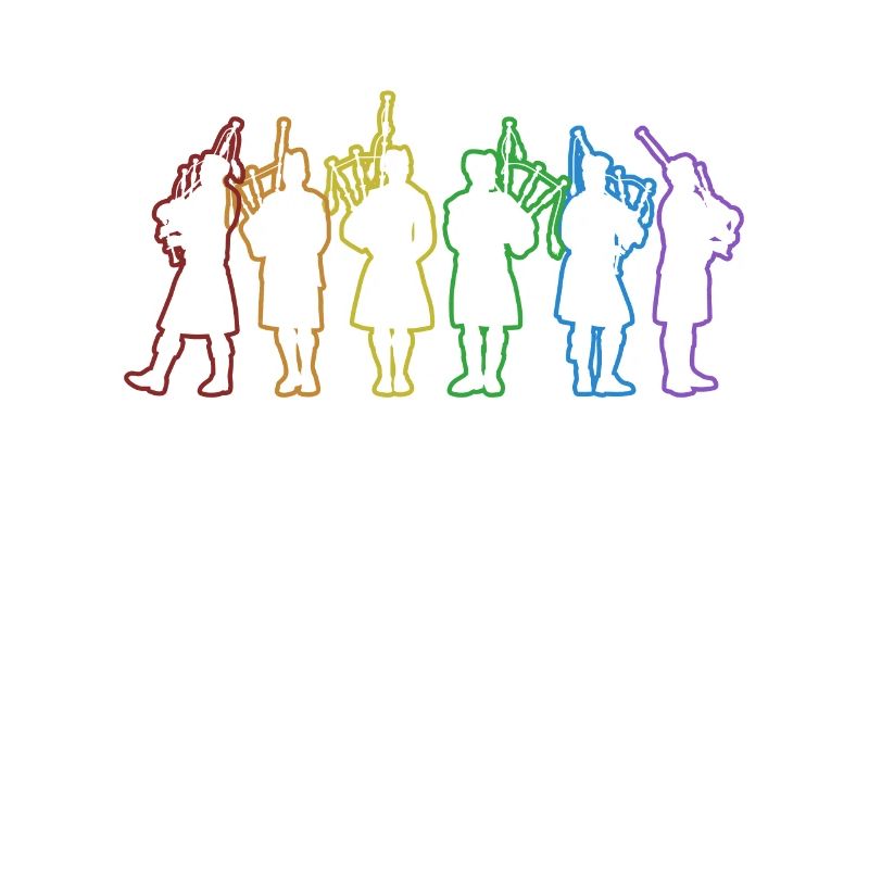 Cornemuse LGBT Arc-en-ciel Grande cornemuse des Highlands