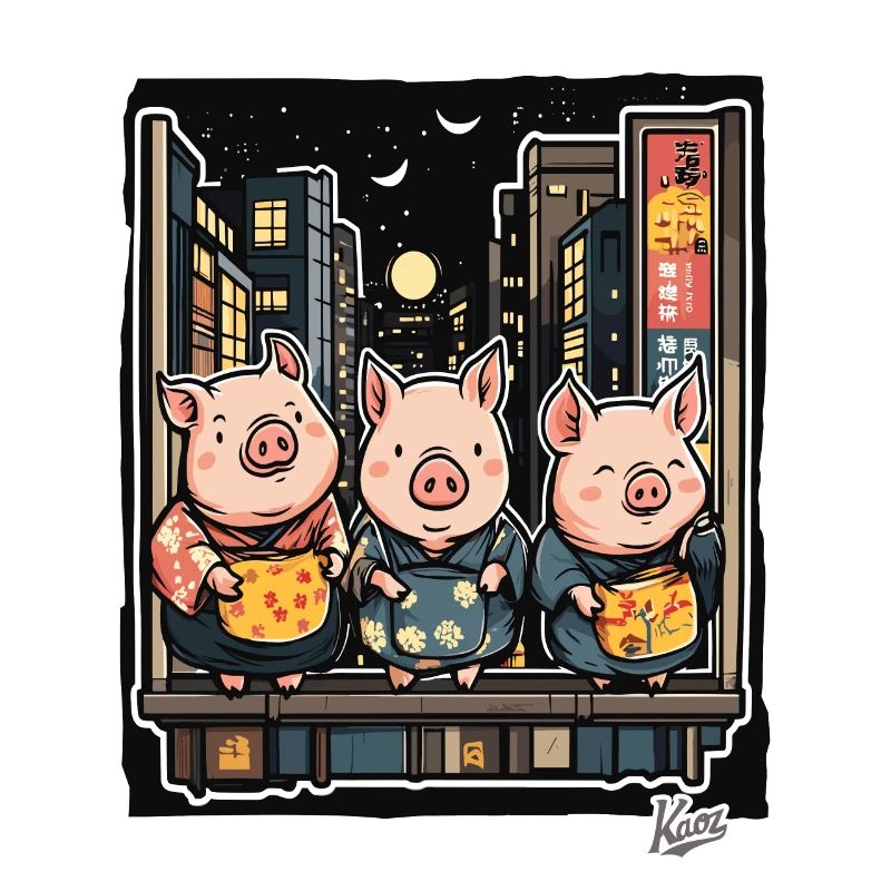 Drôles de cochons à Tokyo