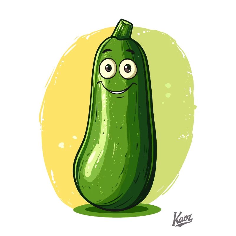 Courgettes drôles et déplacées.