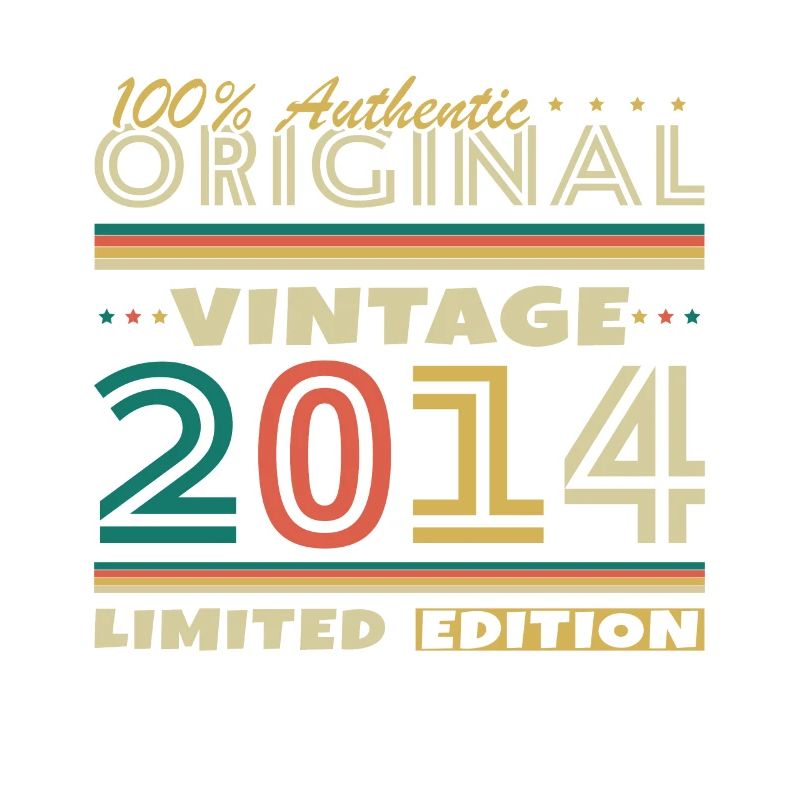 2014 Vintage Retro Birthday Gift