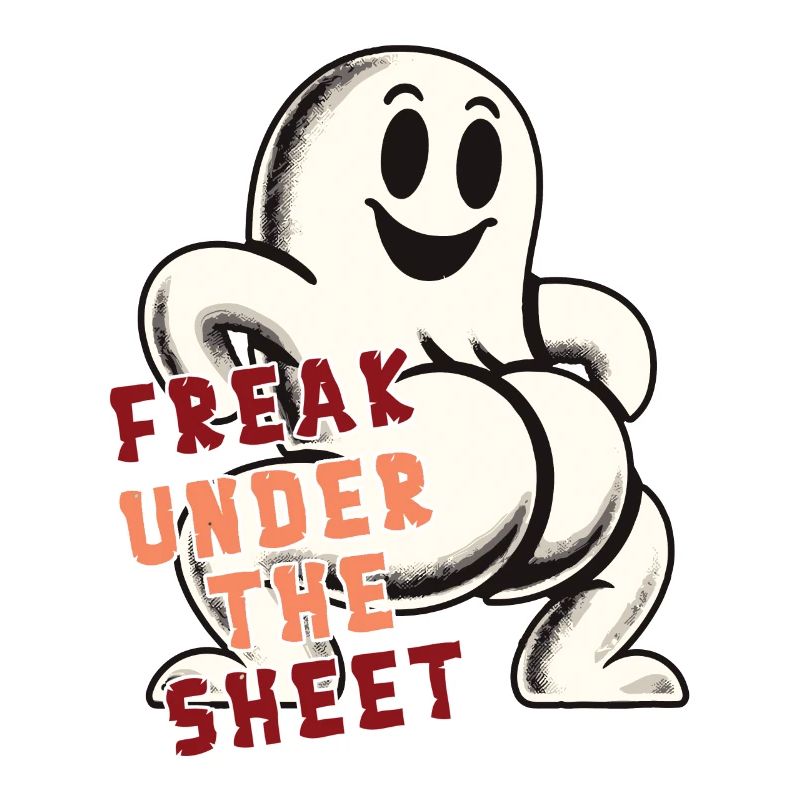 Freak dans la feuille drôle de conception fantôme