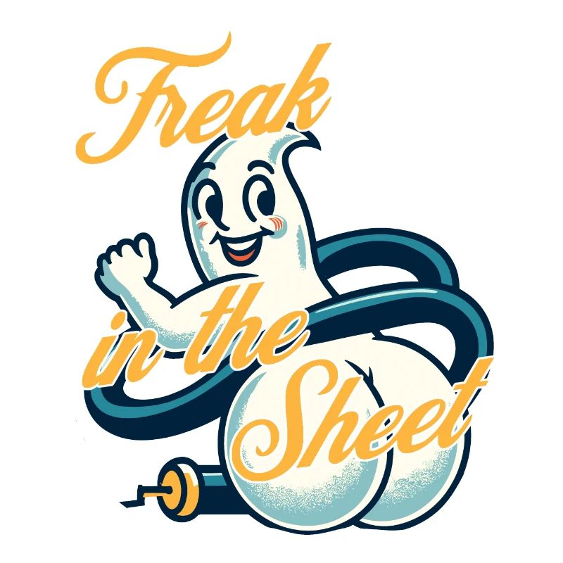 Freak In The Sheet Funny Ghost Design