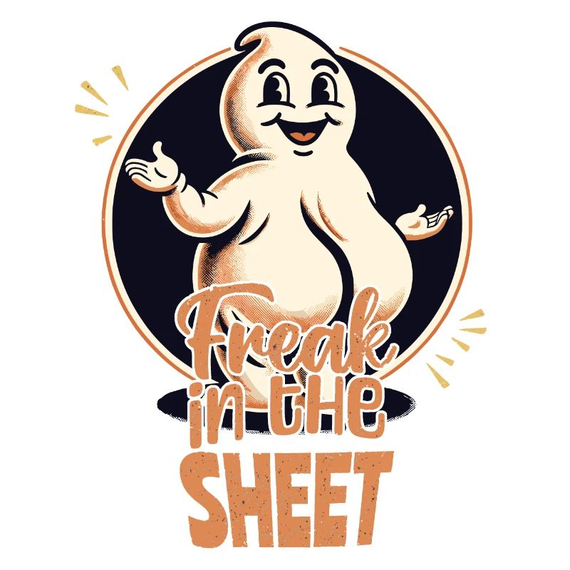 Freak sous la feuille Funny Ghost Design