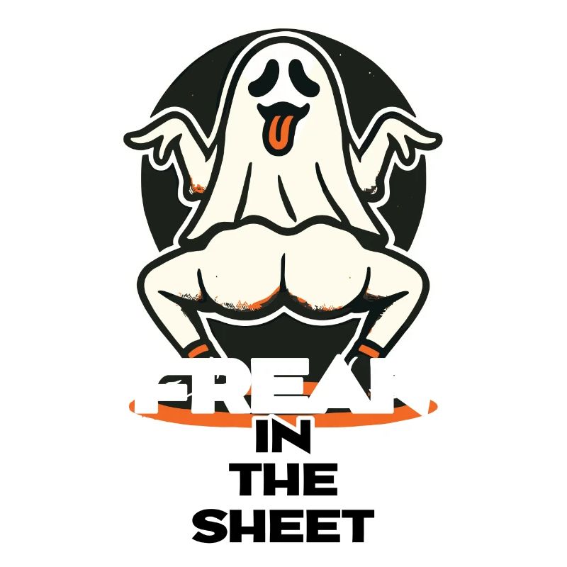 Freak in the Sheet Funny Ghost Design