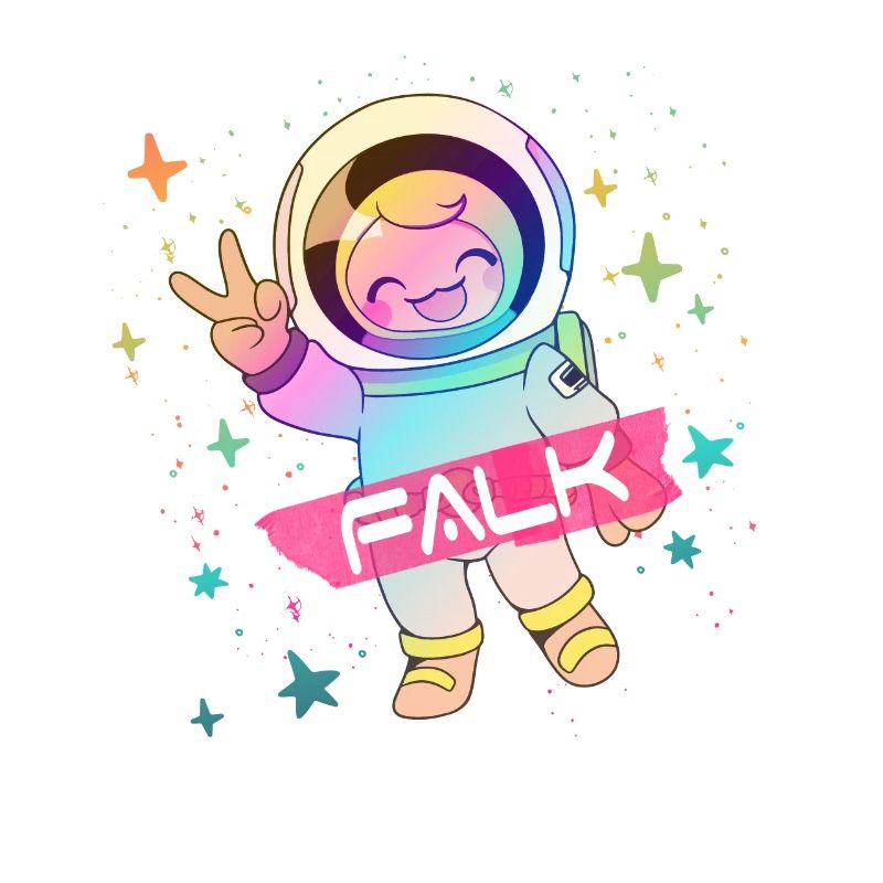 FALK - Beau nom de garçon avec astronaute mignon