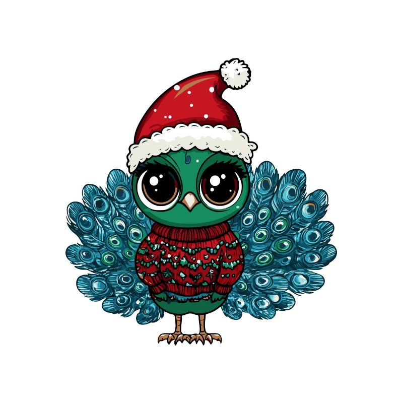 Peacock Bird Christmas