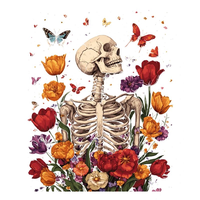 Skelett Blumen