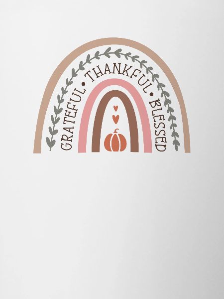 Grateful Rainbow Autumn Design