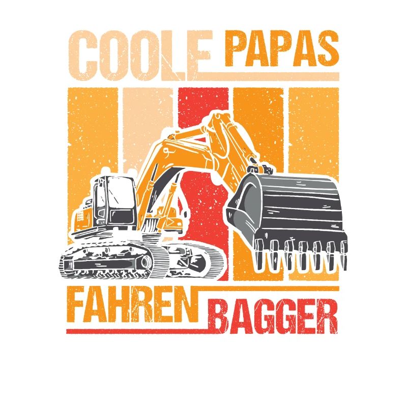 Herren Baggerfahrer Papa Bauarbeiter Baustelle